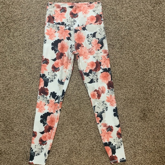 Floral Print Workout Leggings - Picture 1 of 1